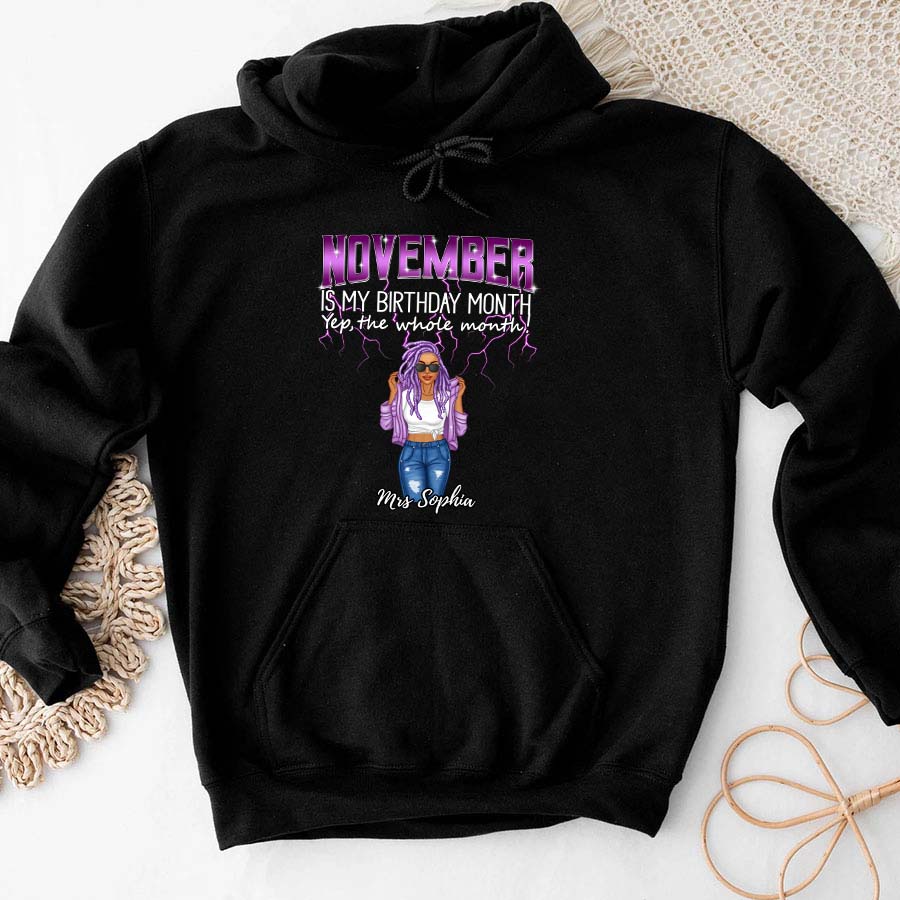 November Birthday Shirt, Custom Birthday Shirt, Queens Born In November, November Birthday Shirts For Woman, November Birthday Gifts