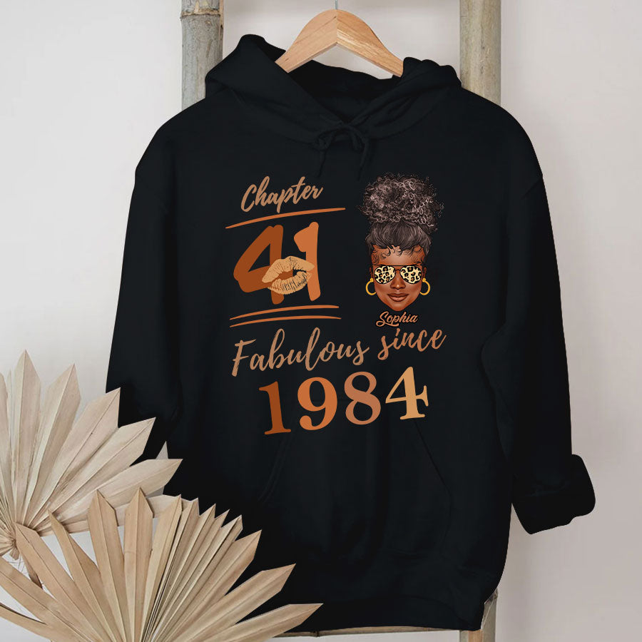 Chapter 41, Fabulous Since 1984 41st Birthday Unique T Shirt For Woman, Her Gifts For 41 Years Old , Turning 41 Birthday Cotton Shirt TLQ