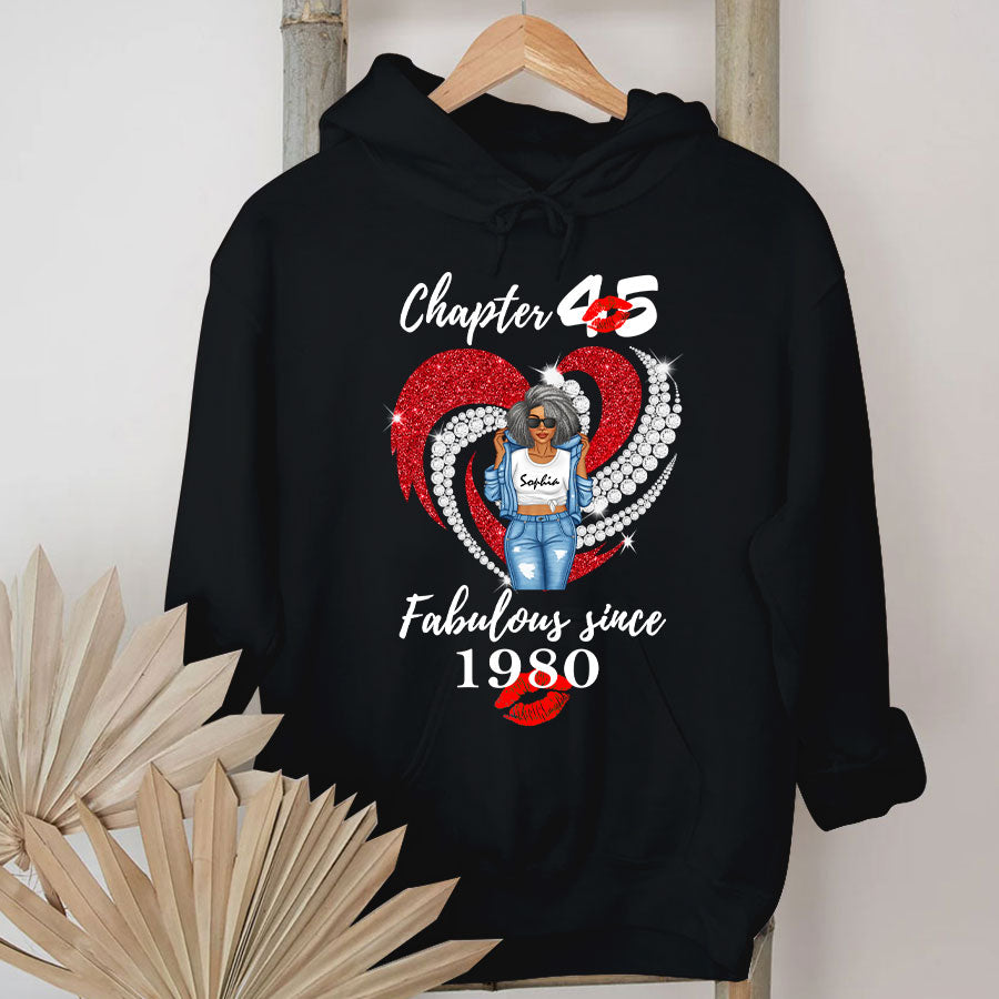 Personalised 45th Birthday Gifts, 1980 T Shirt, Gift Ideas 45th Birthday Woman - TLQ
