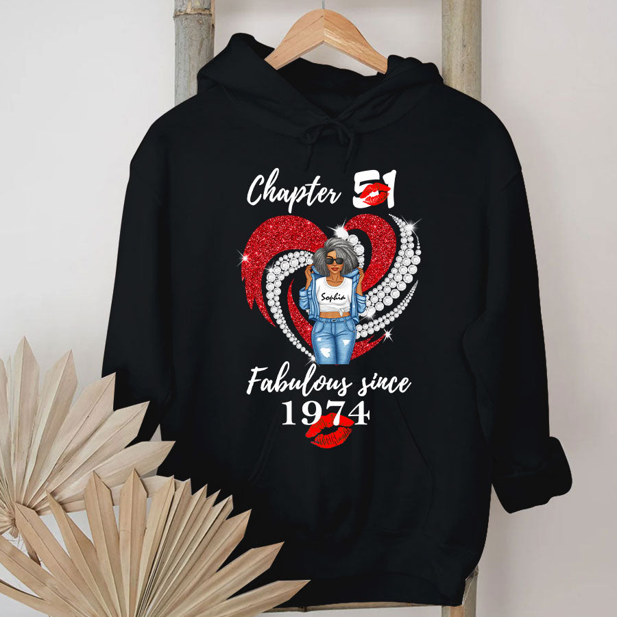 Personalised 51st Birthday Gifts, 1974 T Shirt, Gift Ideas 51st Birthday Woman - TLQ