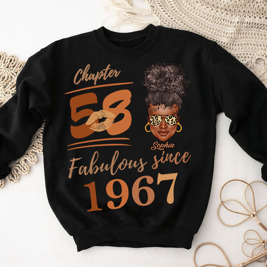Chapter 58, Fabulous Since 1967 58th Birthday Unique T Shirt For Woman, Her Gifts For 58 Years Old , Turning 58 Birthday Cotton Shirt TLQ