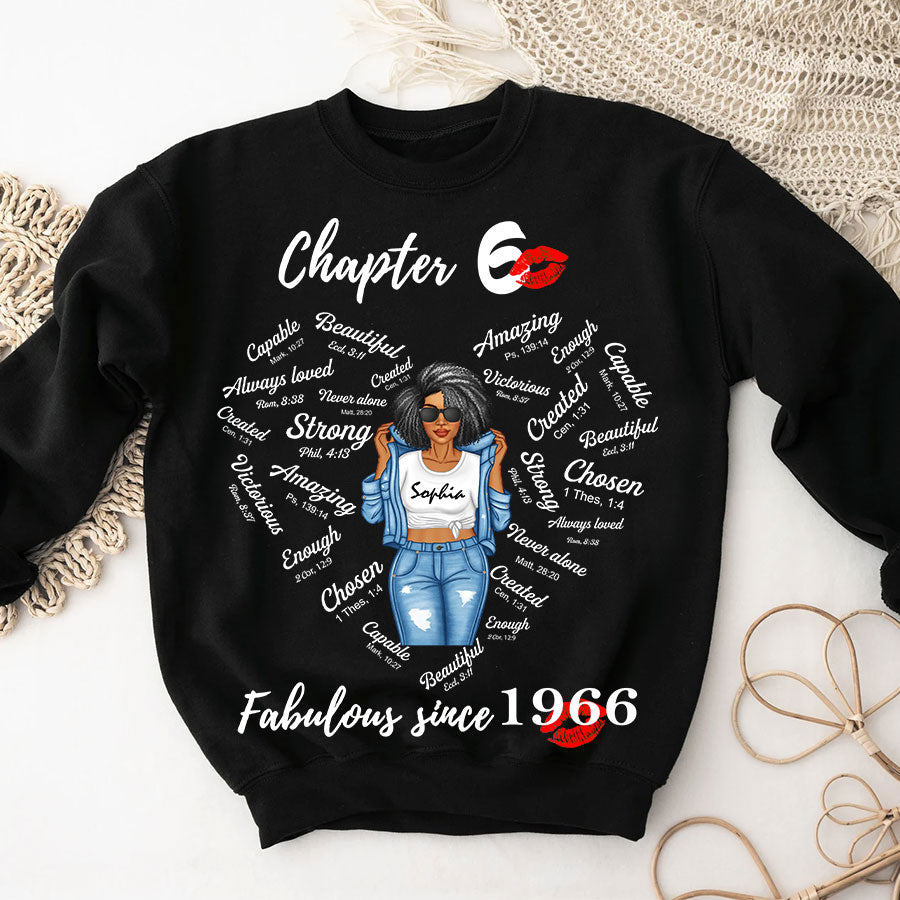 Chapter 60 Fabulous Since 1966 60th Birthday Unique T Shirt For Woman, Her Gifts For 60 Years Old , Turning 60 Birthday Cotton Shirt-TLQ
