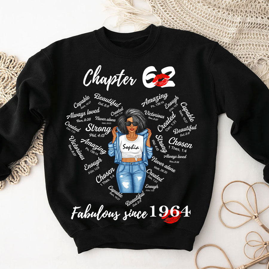 Chapter 62 Fabulous Since 1964 62nd Birthday Unique T Shirt For Woman, Her Gifts For 62 Years Old , Turning 62 Birthday Cotton Shirt-TLQ