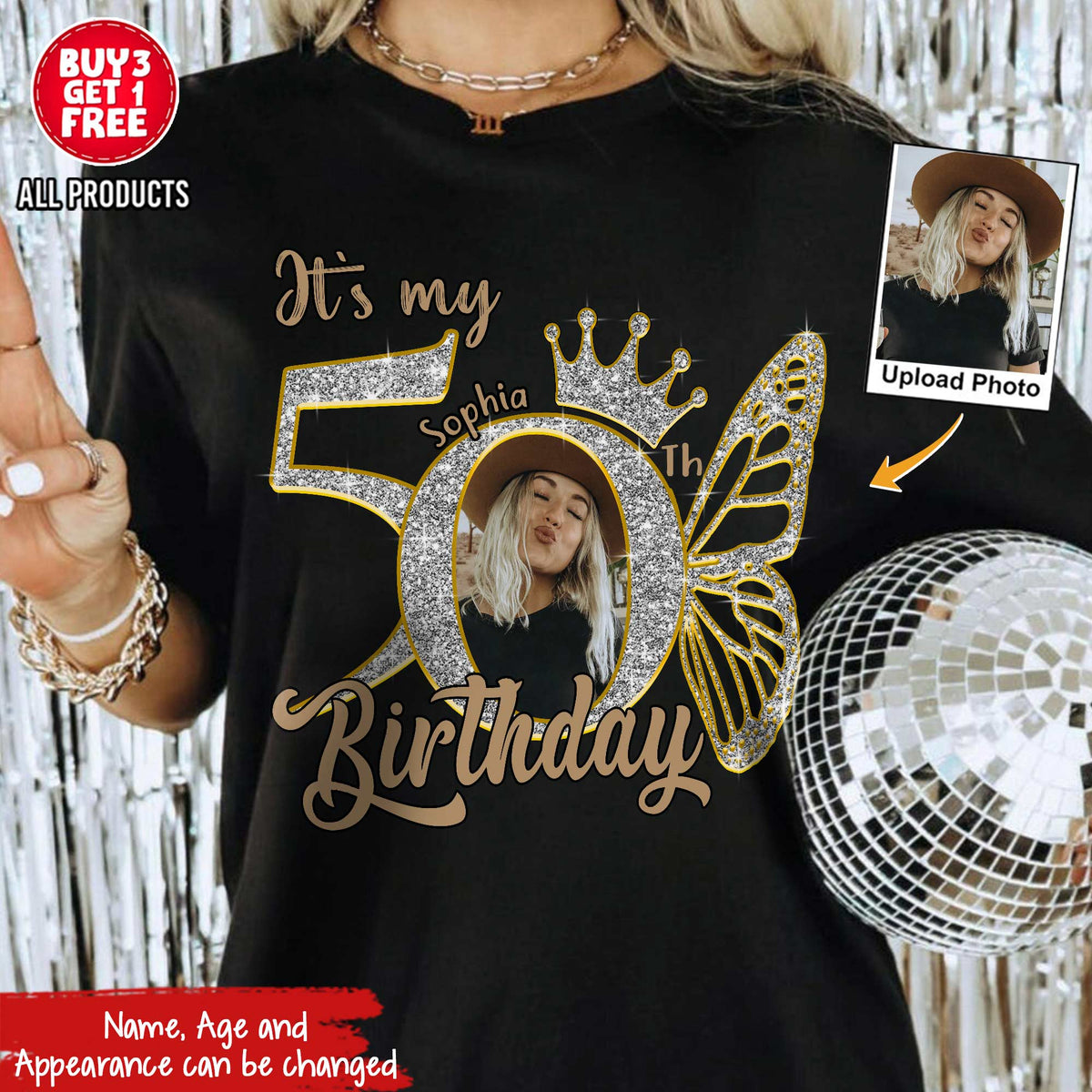 50th Birthday Shirts, Custom Birthday Shirts, Turning 50 Shirt, Gifts For Women Turning 50, 50 And Fabulous Shirt, 50th Birthday Shirts For Her - YPT-HCT