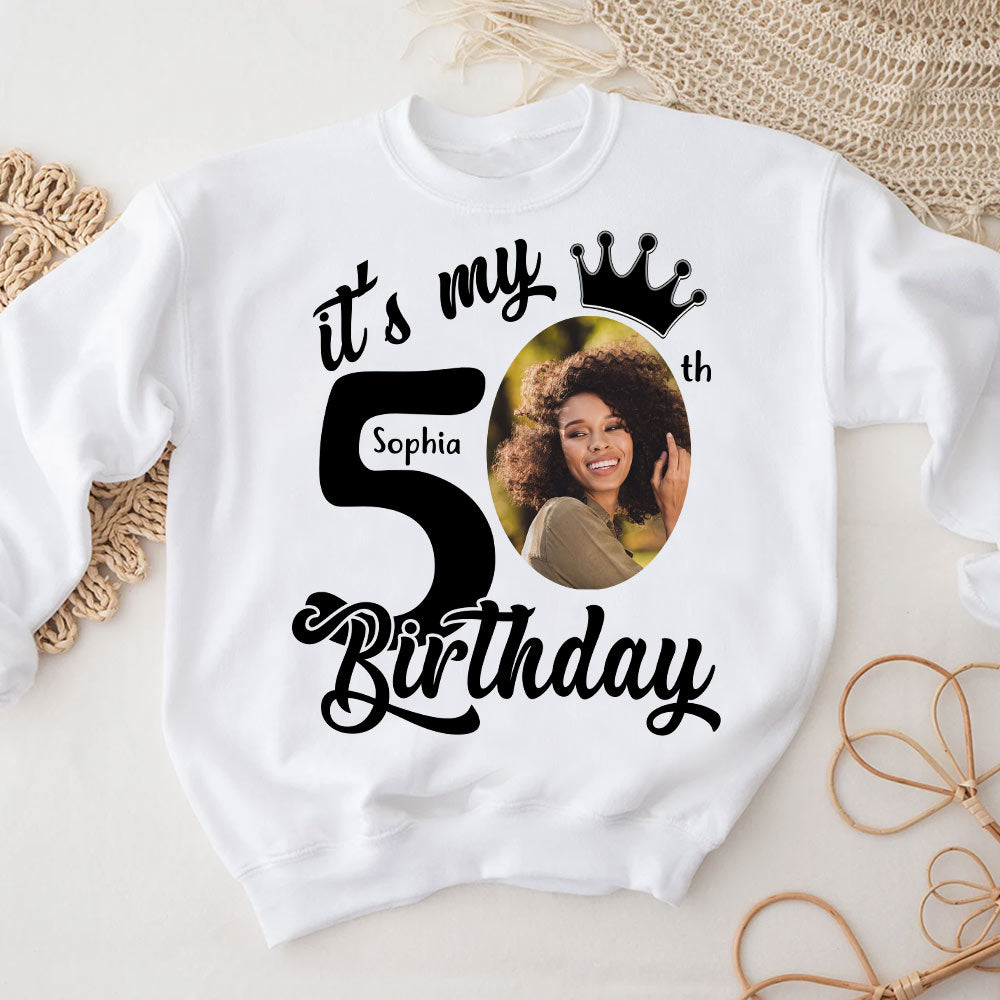 50th Birthday Shirts, Custom Birthday Shirts, Turning 50 Shirt, Gifts For Women Turning 50, 50 And Fabulous Shirt, 50th Birthday Shirts For Her - YPT-HCT