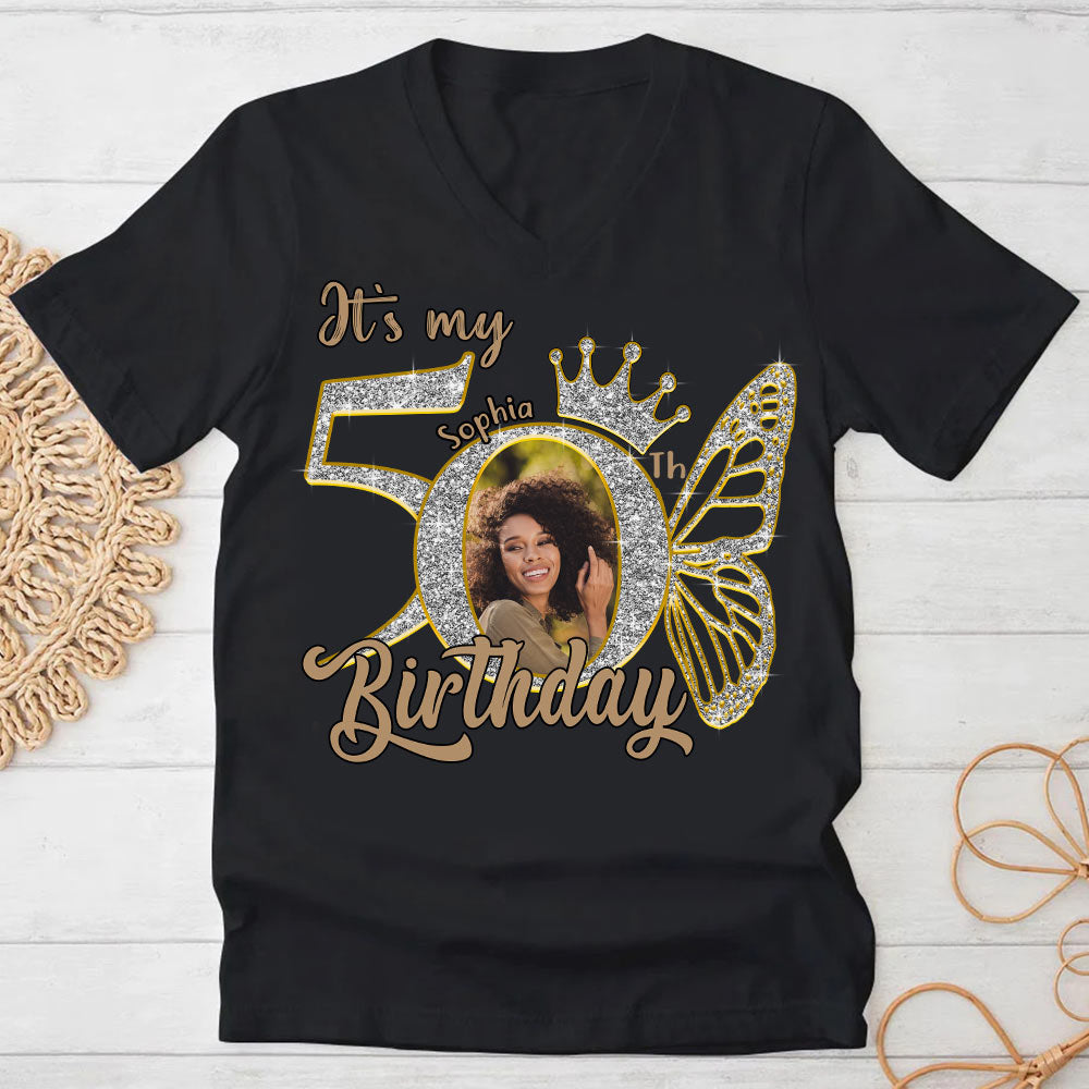 50th Birthday Shirts, Custom Birthday Shirts, Turning 50 Shirt, Gifts For Women Turning 50, 50 And Fabulous Shirt, 50th Birthday Shirts For Her - YPT-HCT
