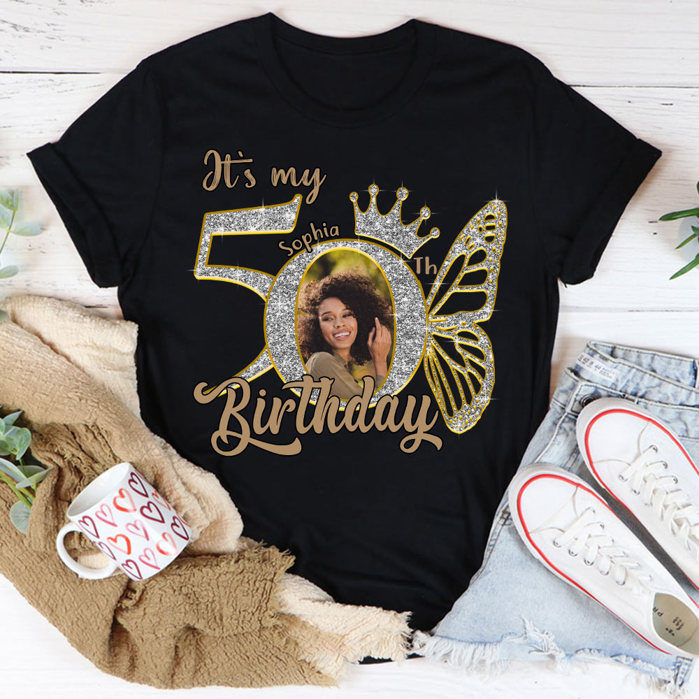 50th Birthday Shirts, Custom Birthday Shirts, Turning 50 Shirt, Gifts For Women Turning 50, 50 And Fabulous Shirt, 50th Birthday Shirts For Her - YPT-HCT