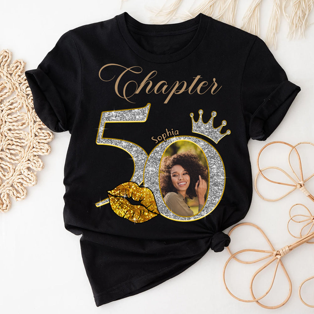 50th Birthday Shirts, Custom Photo Birthday Shirts, Turning 50 Shirt, Gifts For Women Turning 50, 50 And Fabulous Shirt -YPT-HCT