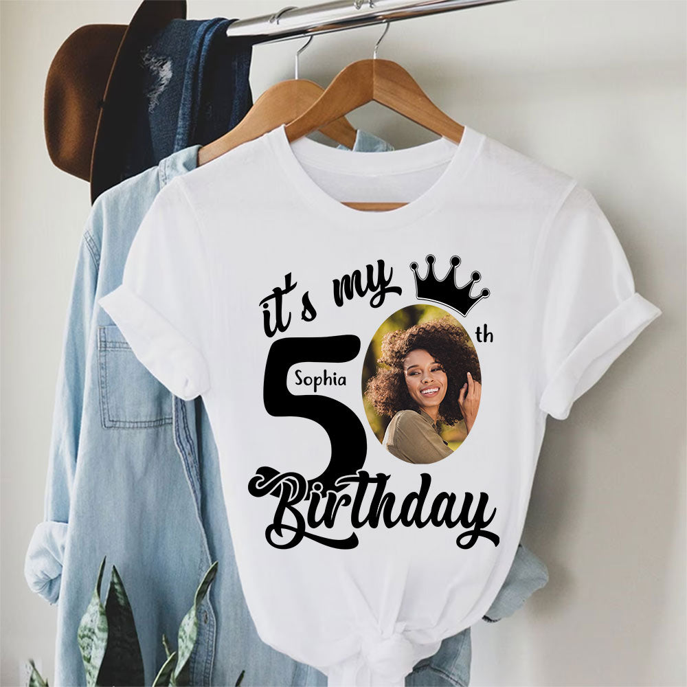50th Birthday Shirts, Custom Birthday Shirts, Turning 50 Shirt, Gifts For Women Turning 50, 50 And Fabulous Shirt, 50th Birthday Shirts For Her - YPT-HCT