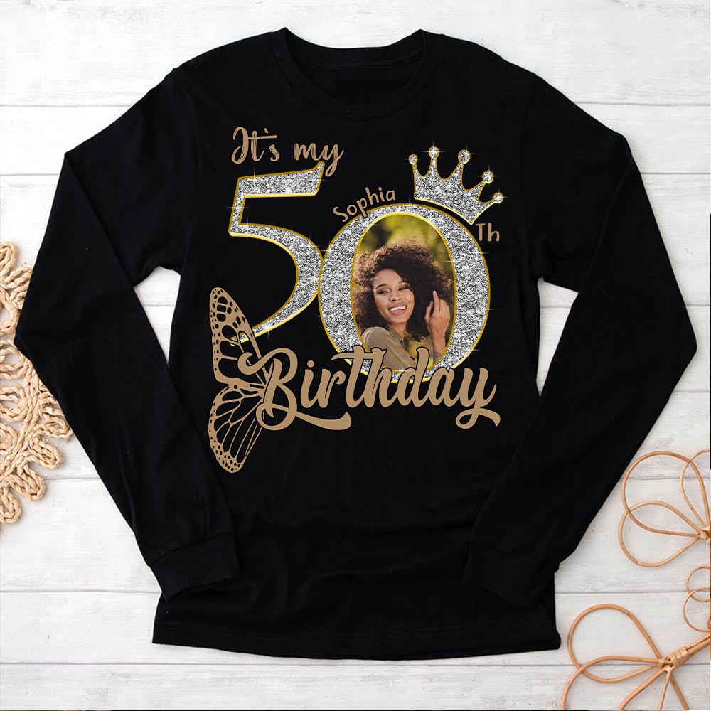 50th Birthday Shirts, Custom Birthday Shirts, Turning 50 Shirt, Gifts For Women Turning 50, 50 And Fabulous Shirt, 50th Birthday Shirts For Her - YPT-HCT