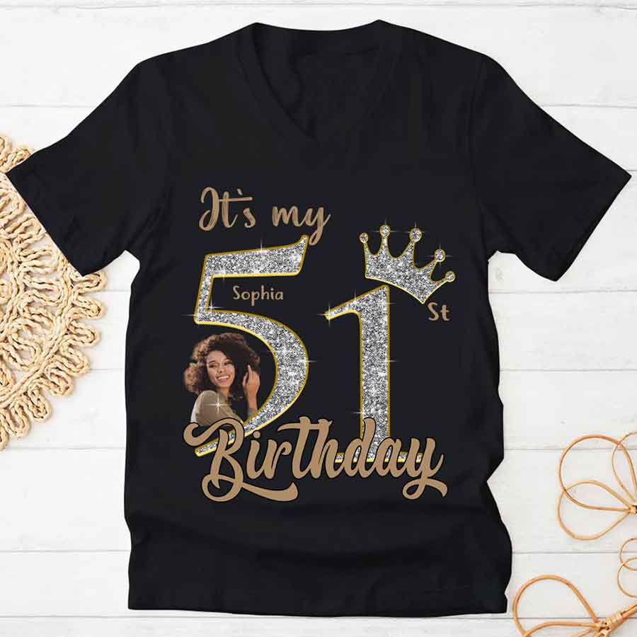 51st Birthday Shirts, Custom Birthday Shirts, Turning 51 Shirt, Gifts For Women Turning 51, 51 And Fabulous Shirt, 1974 Shirt, 51st Birthday Shirts For Her-YPT-HCT