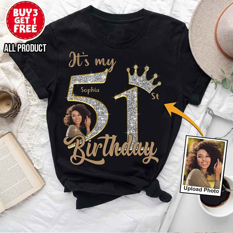 51st Birthday Shirts, Custom Birthday Shirts, Turning 51 Shirt, Gifts For Women Turning 51, 51 And Fabulous Shirt, 1973 Shirt, 51st Birthday Shirts For Her-YPT-HCT