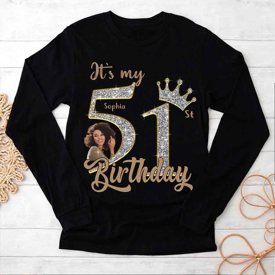 51st Birthday Shirts, Custom Birthday Shirts, Turning 51 Shirt, Gifts For Women Turning 51, 51 And Fabulous Shirt, 1974 Shirt, 51st Birthday Shirts For Her-YPT-HCT