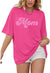 Women Oversized Mama Shirts Mom Letter Print Shirt Mama Gift Tees Mother\u2019s Day T Shirt Mommy Casual Short Sleeve Tops