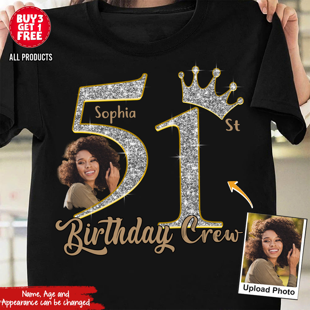 51st Birthday Shirts, Custom Photo Birthday Shirts, Turning 51 Shirt, Gifts For Women Turning 51, 51 And Fabulous Shirt, 51st Birthday Shirts For Her-YPT-HCT