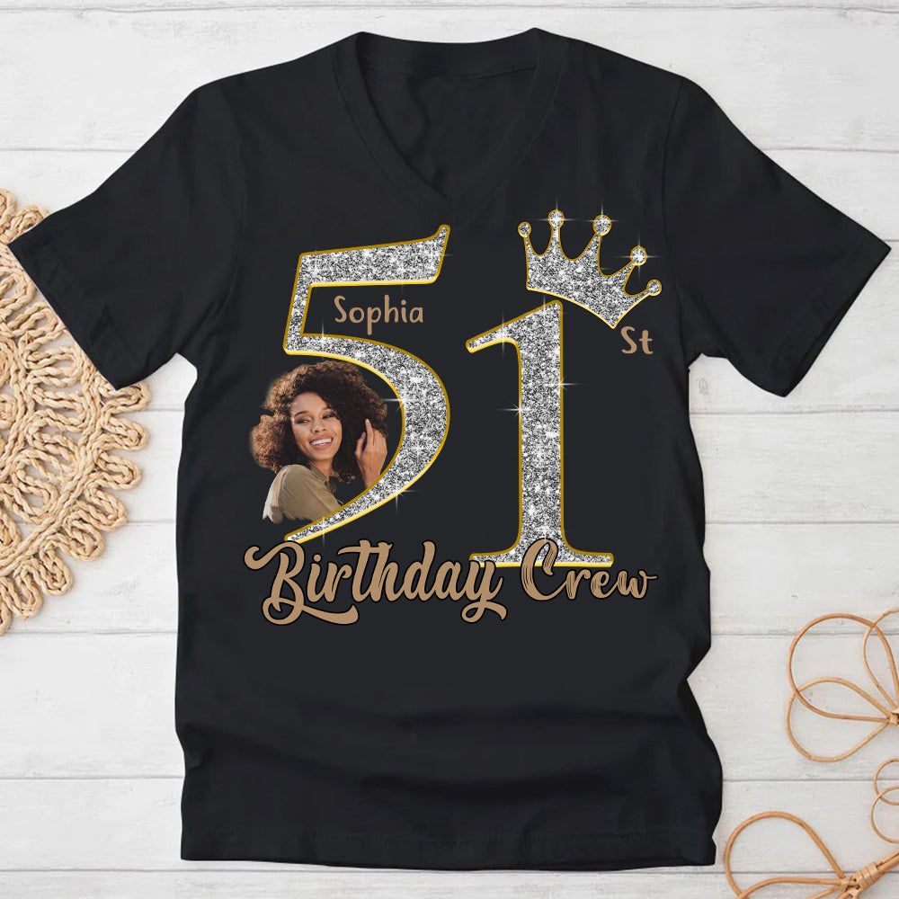 51st Birthday Shirts, Custom Photo Birthday Shirts, Turning 51 Shirt, Gifts For Women Turning 51, 51 And Fabulous Shirt, 51st Birthday Shirts For Her-YPT-HCT