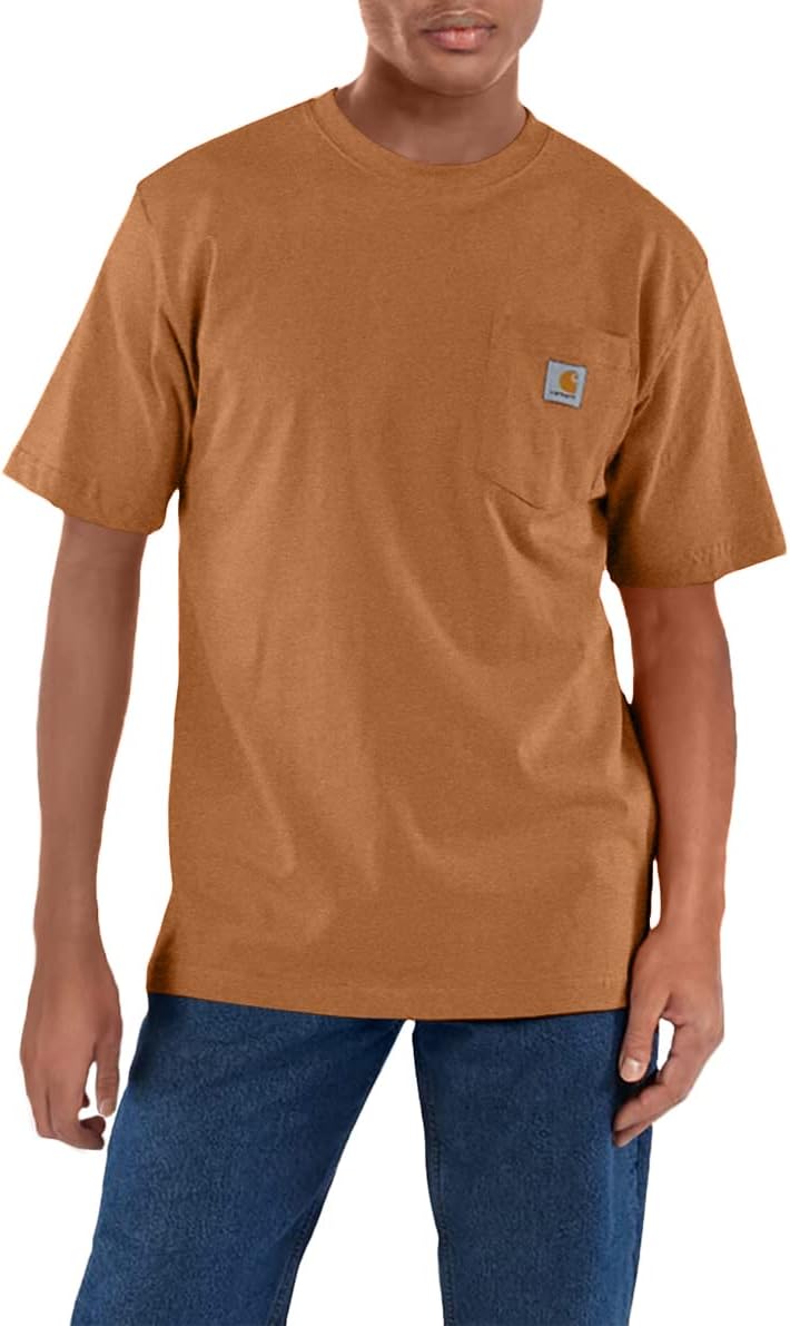 Carhartt Men&#39;s Loose Fit Heavyweight Short-Sleeve Pocket