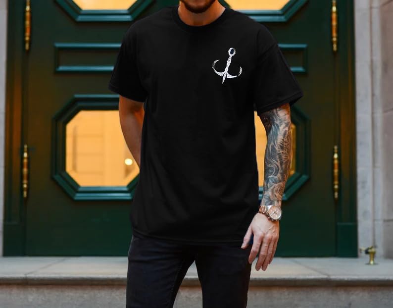 Dad Shirt for Men Christian Fishing Tees Father&#39;s Day Tshirt Papa Birthday Gift Short Sleeve Top