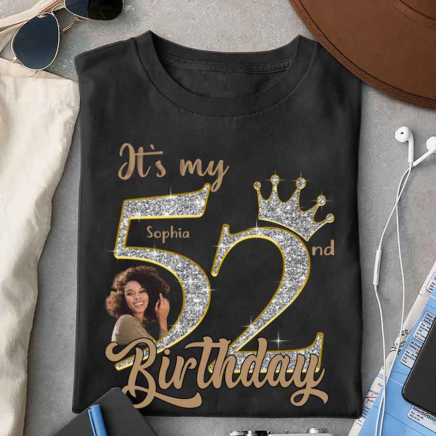52nd Birthday Shirts, Custom Birthday Shirts, Turning 52 Shirt, Gifts For Women Turning 52, 52 And Fabulous Shirt, 1973 Shirt, 52nd Birthday Shirts For Her-YPT-HCT