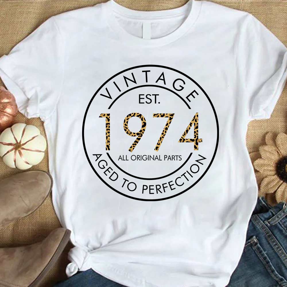 52nd Birthday Shirts, Custom Birthday Shirts, Turning 52 Shirt, Gifts For Women Turning 52, 52 And Fabulous Shirt, 1974 Shirt, 52nd Birthday Shirts For Her, Vintage 1974 Limited Edition