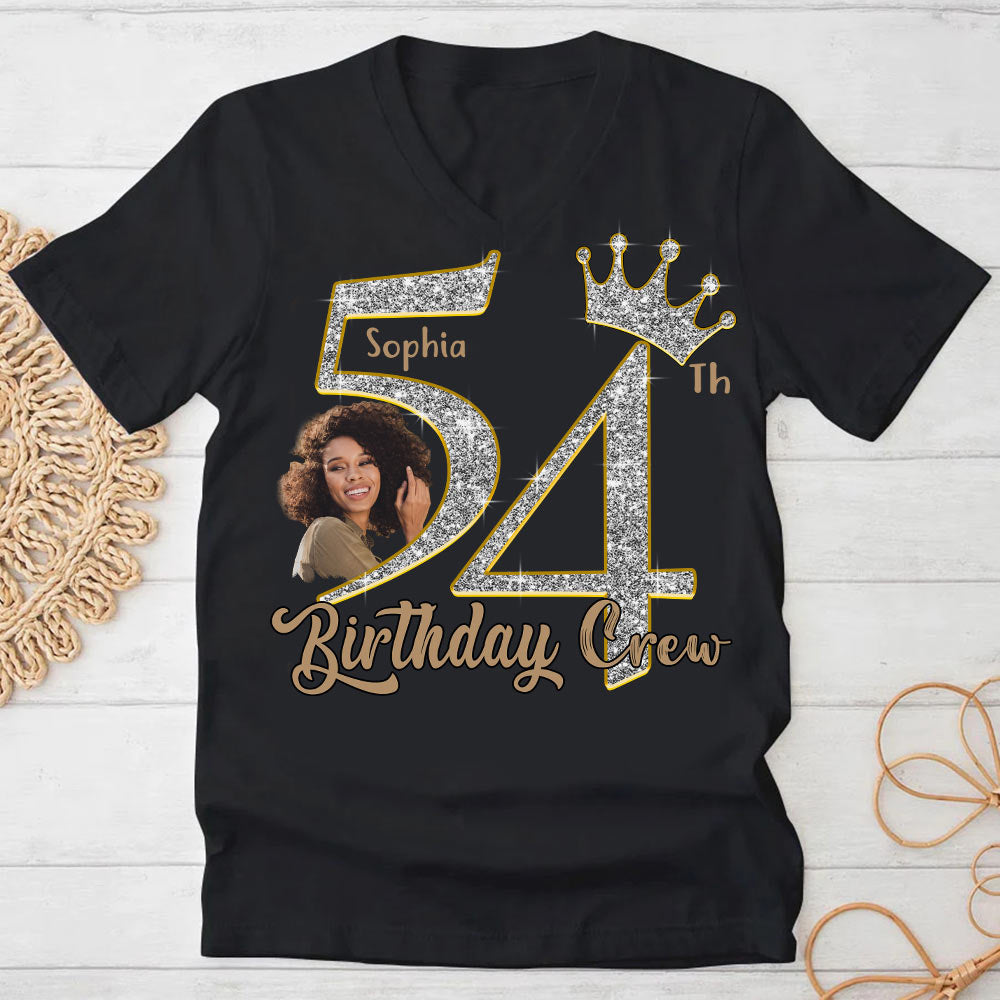 54th Birthday Shirts, Custom Photo Birthday Shirts, Turning 54 Shirt, Gifts For Women Turning 54, 54 And Fabulous Shirt, 54th Birthday Shirts For Her-YPT-HCT