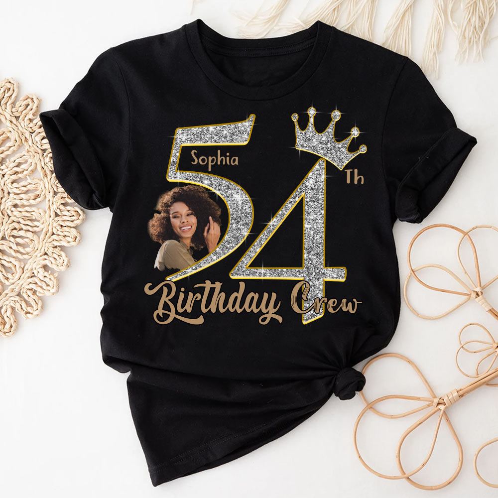 54th Birthday Shirts, Custom Photo Birthday Shirts, Turning 54 Shirt, Gifts For Women Turning 54, 54 And Fabulous Shirt, 54th Birthday Shirts For Her-YPT-HCT