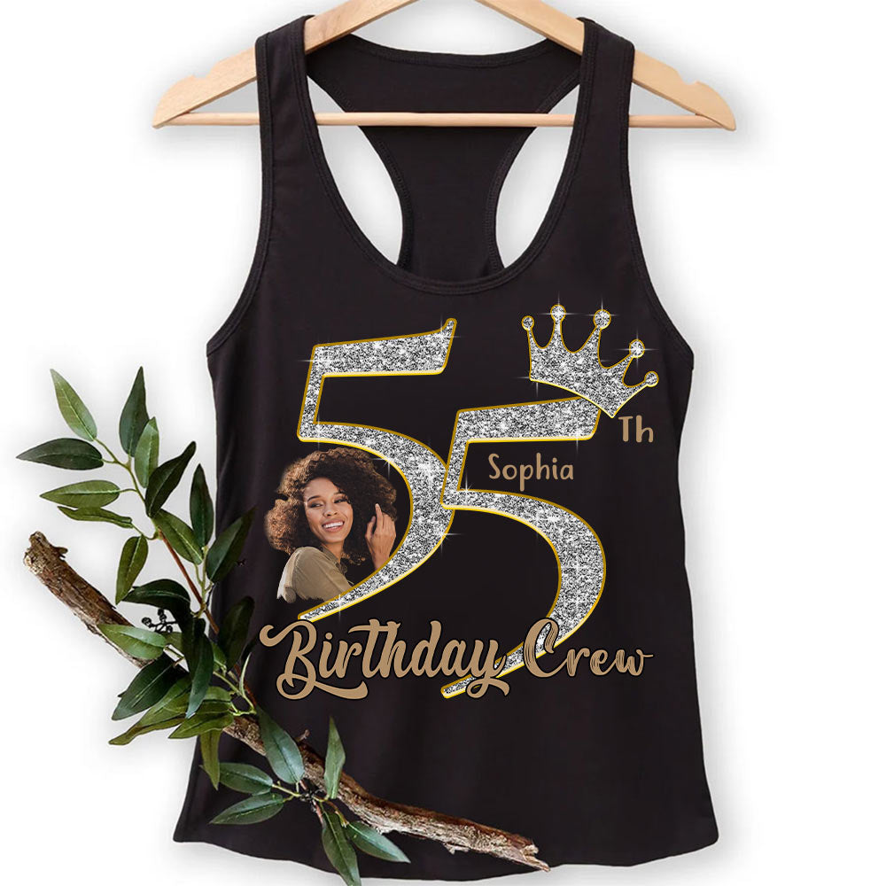 55th Birthday Shirts, Custom Photo Birthday Shirts, Turning 55 Shirt, Gifts For Women Turning 55, 55 And Fabulous Shirt, 55th Birthday Shirts For Her - YPT-HCT