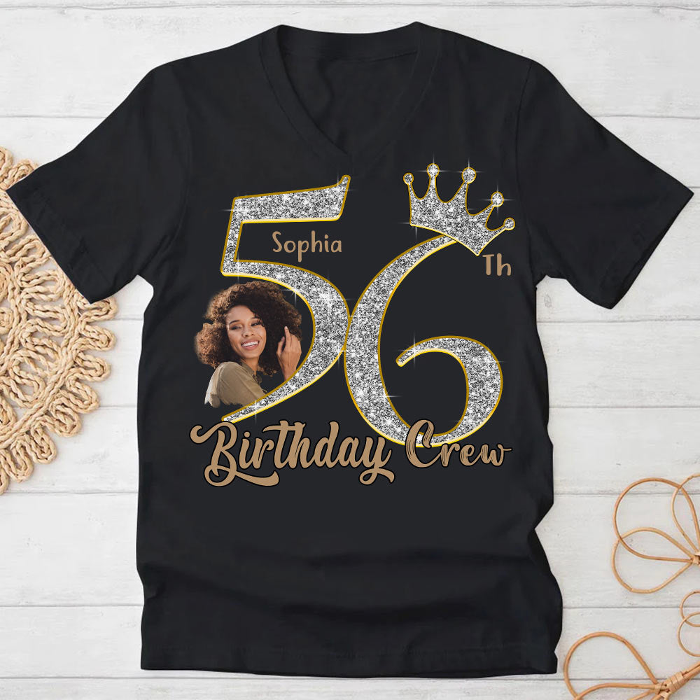 56th Birthday Shirts, Custom Photo Birthday Shirts, Turning 56 Shirt, Gifts For Women Turning 56, 56 And Fabulous Shirt, 56th Birthday Shirts For Her-YPT-HCT