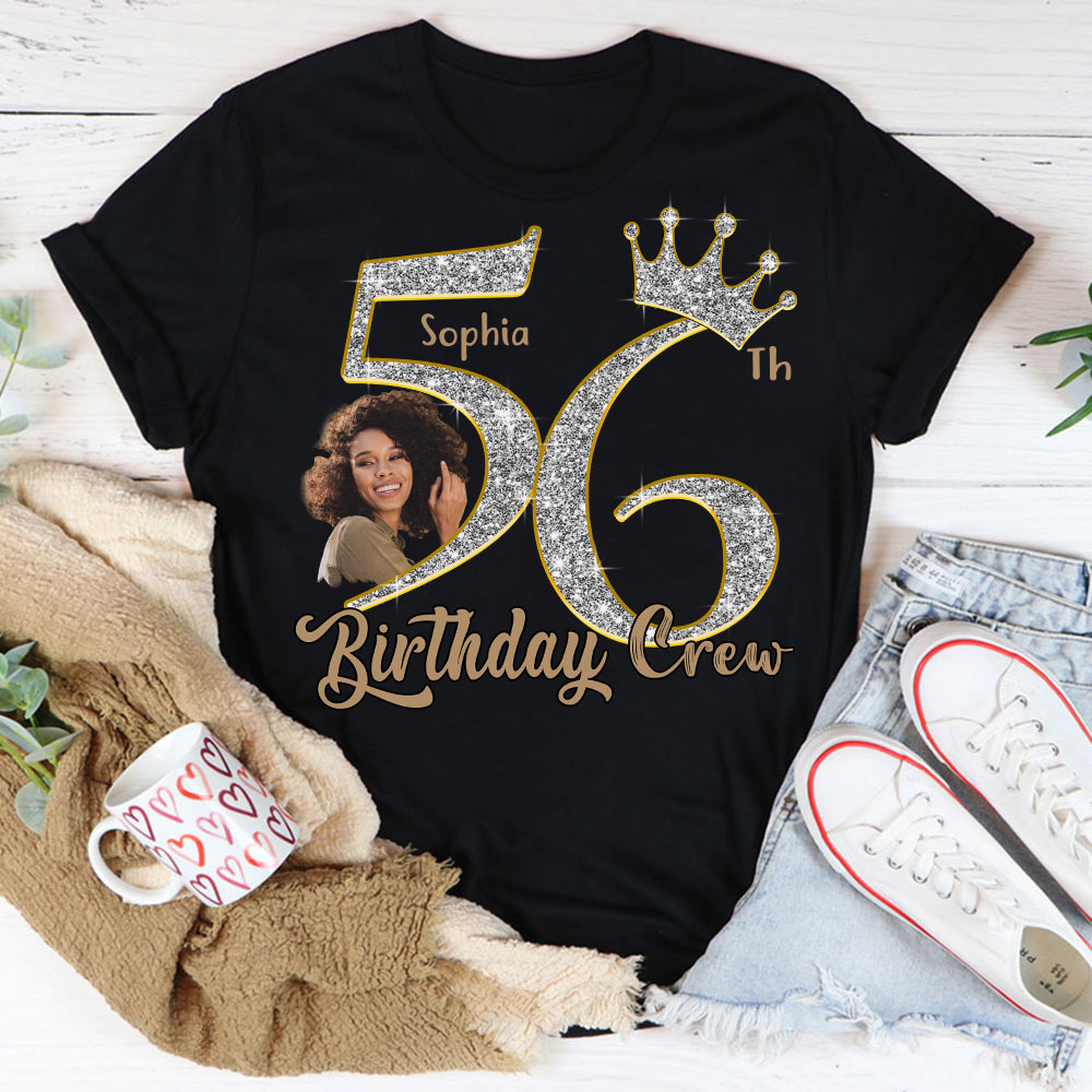 56th Birthday Shirts, Custom Photo Birthday Shirts, Turning 56 Shirt, Gifts For Women Turning 56, 56 And Fabulous Shirt, 56th Birthday Shirts For Her-YPT-HCT