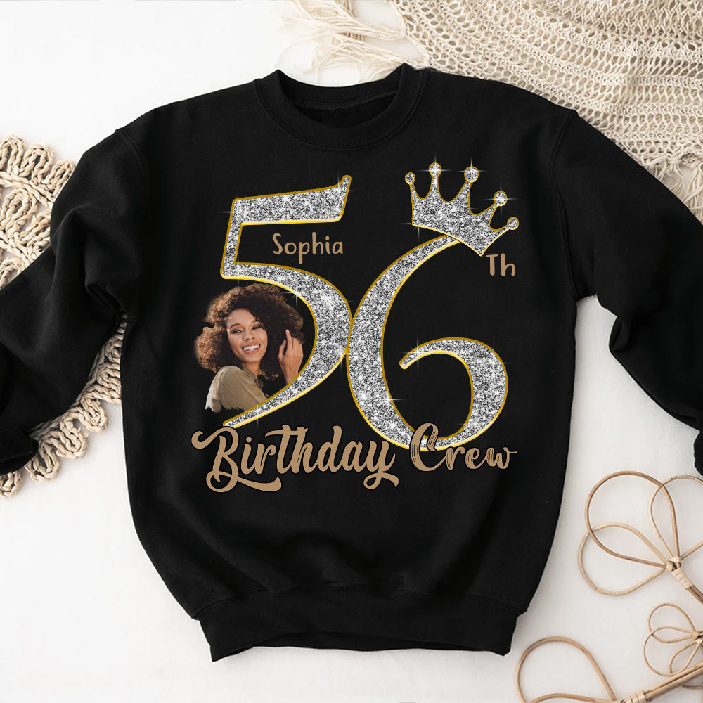 56th Birthday Shirts, Custom Photo Birthday Shirts, Turning 56 Shirt, Gifts For Women Turning 56, 56 And Fabulous Shirt, 56th Birthday Shirts For Her-YPT-HCT