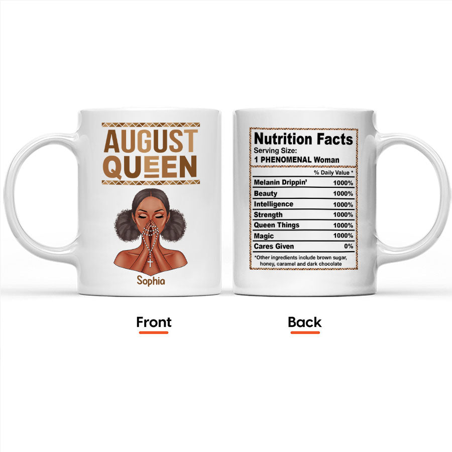 August Birthday Mug, Personalized Birthday Mug, Customized Mug For Birthday, Happy Birthday Personalized Mug