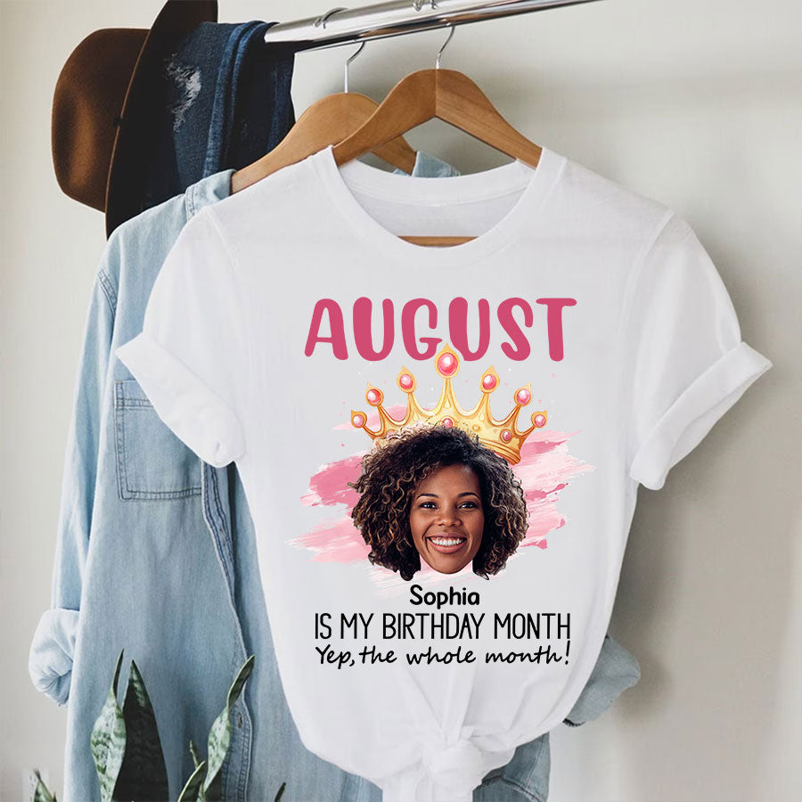 August Birthday Shirt, Custom Birthday Shirt, Queens are Born In August, August Birthday Shirts For Woman, August Birthday Gifts