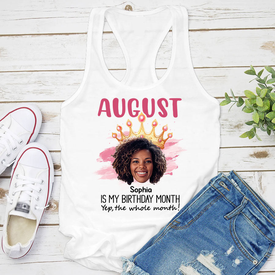 August Birthday Shirt, Custom Birthday Shirt, Queens are Born In August, August Birthday Shirts For Woman, August Birthday Gifts