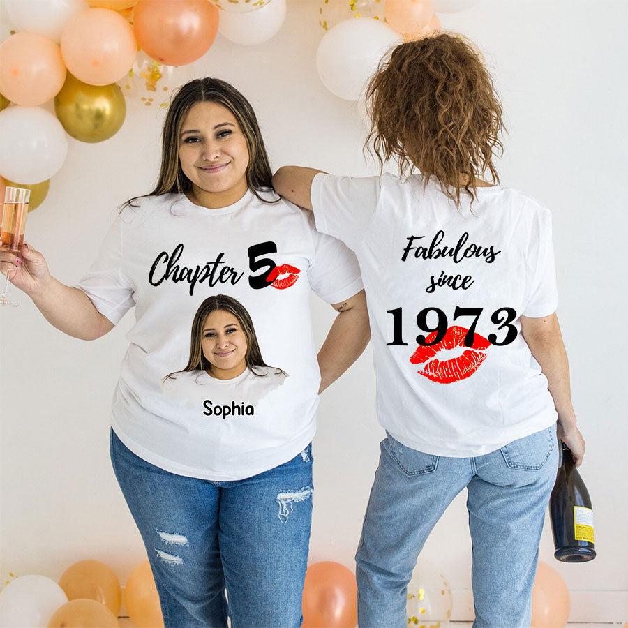 Personalised 50th Birthday Gifts, 50 And Fabulous Shirt, 50th Birthday Shirts For Her, Gift Ideas 50th Birthday Woman