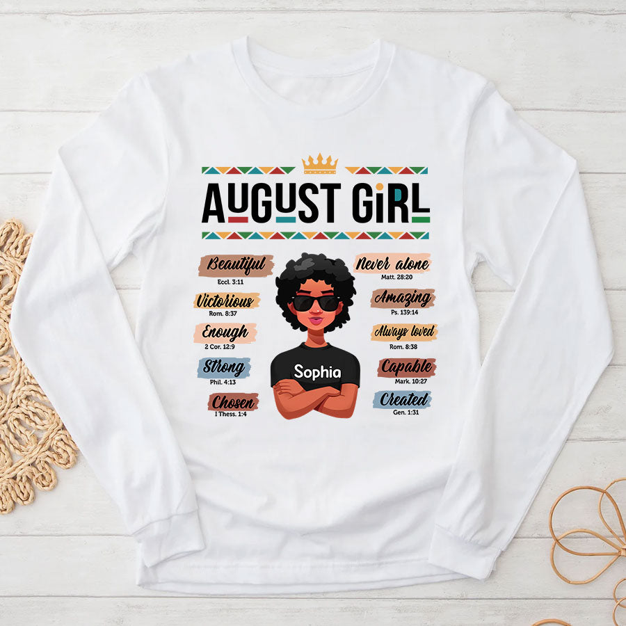 August Birthday Shirt, Custom Birthday Shirt, Queens are Born In August, August Birthday Shirts For Woman, August Birthday Gifts
