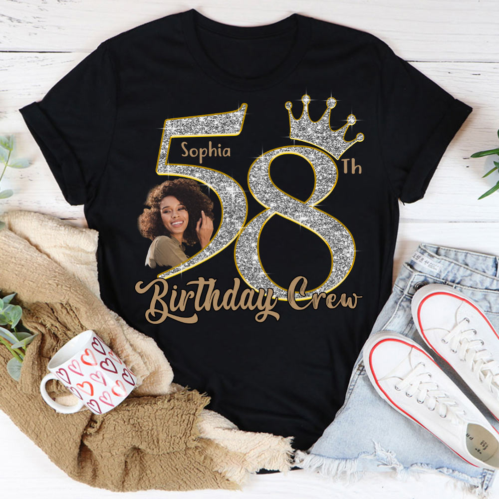 58th Birthday Shirts, Custom Photo Birthday Shirts, Turning 58 Shirt, Gifts For Women Turning 58, 58 And Fabulous Shirt, 58th Birthday Shirts For Her - YPT-HCT