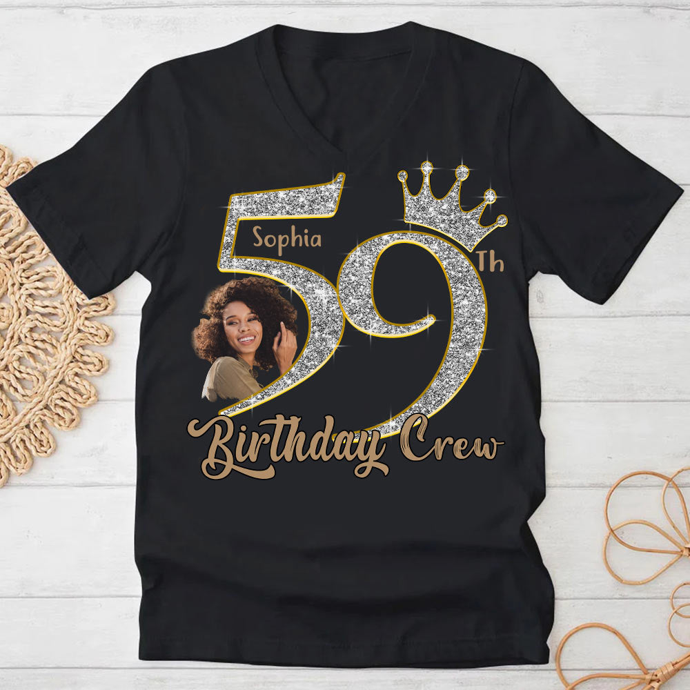 59th Birthday Shirts, Custom Photo Birthday Shirts, Turning 59 Shirt, Gifts For Women Turning 59, 59 And Fabulous Shirt, 59th Birthday Shirts For Her - YPT-HCT