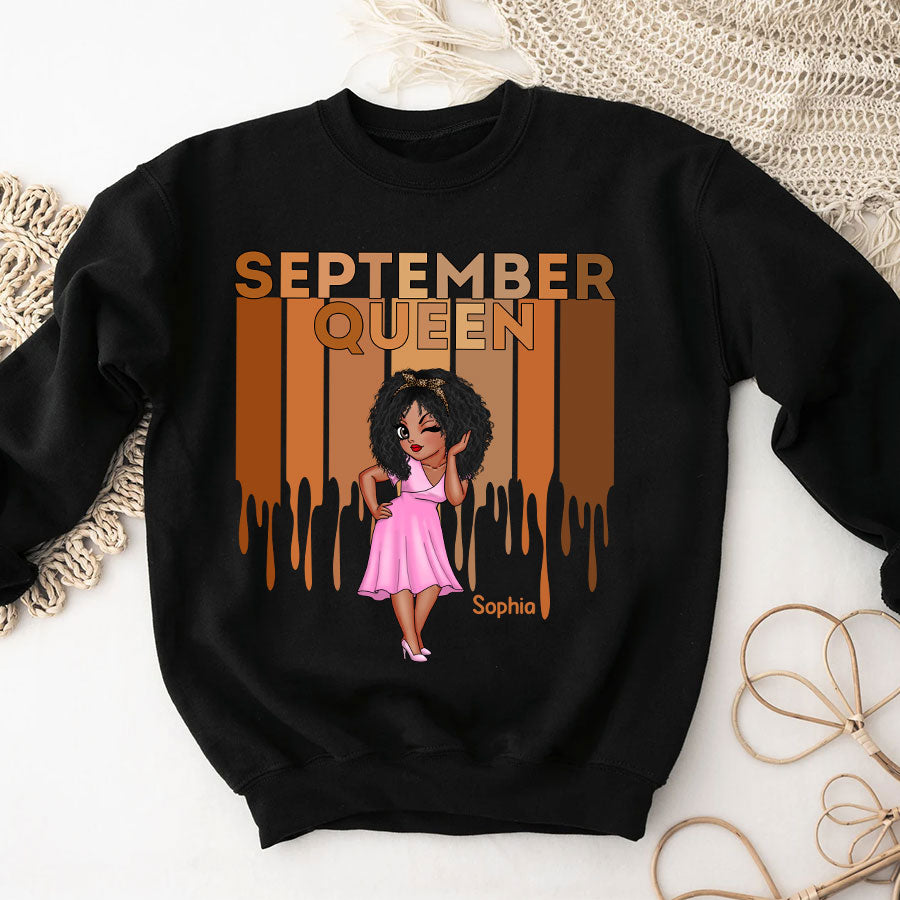 September Birthday Shirt, Custom Birthday Shirt, Queens Born In September, September Birthday Shirts For Woman