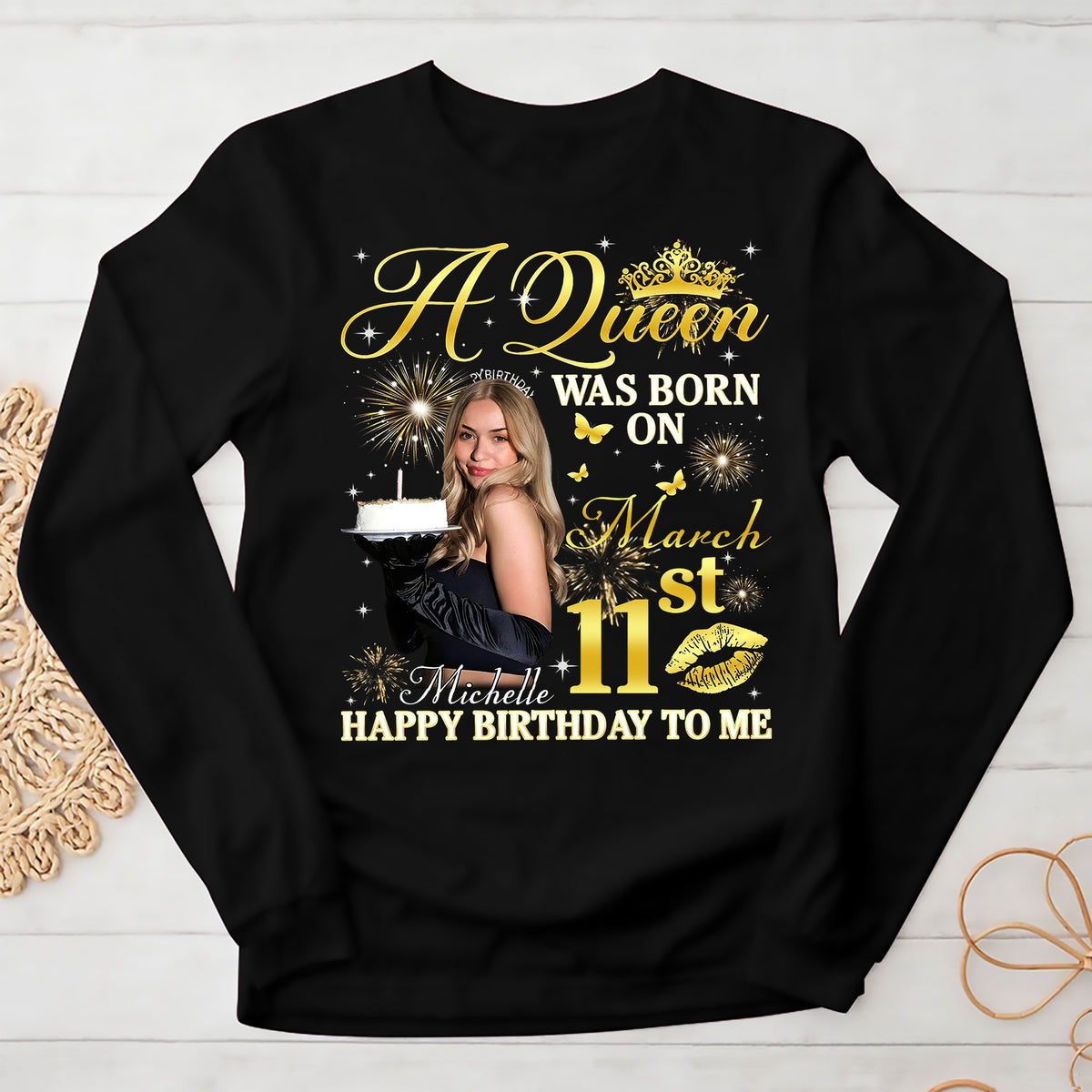 March Birthday Shirt, Custom Birthday Shirt, Queens Born In March, March Birthday Shirts For Woman, March Birthday Gifts, March Is My Birthday Month, Yep The Whole Month-YPT-ALK