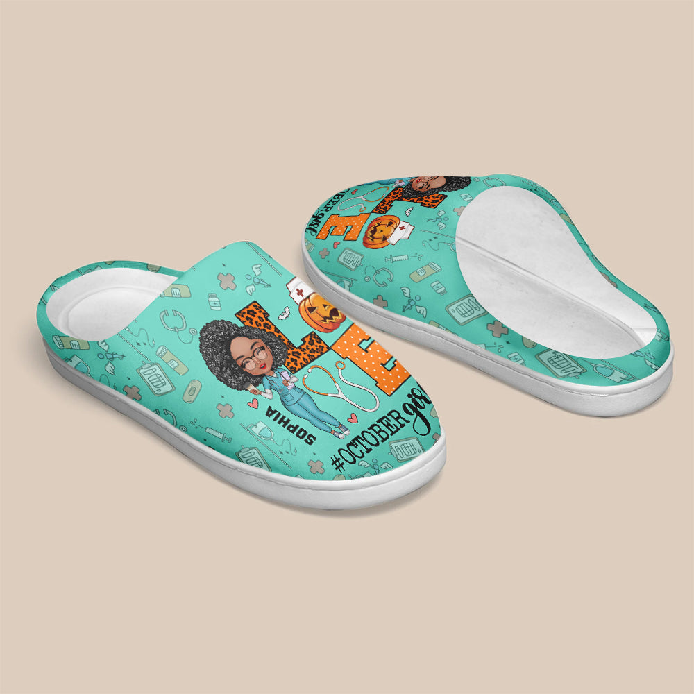 Personalized Slippers, Custom Birthday Gifts For October Girls, Birthday Gifts For Nurses, Halloween gifts