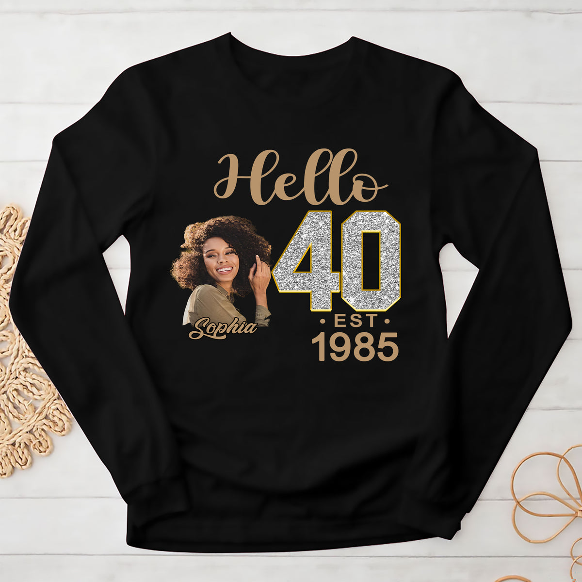 40th Birthday Shirts, Custom Birthday Shirts, Turning 40 Shirt, Gifts For Women Turning 40, 40 And Fabulous Shirt, 1985 Shirt, 40th Birthday Shirts For Her-YPT-ALK