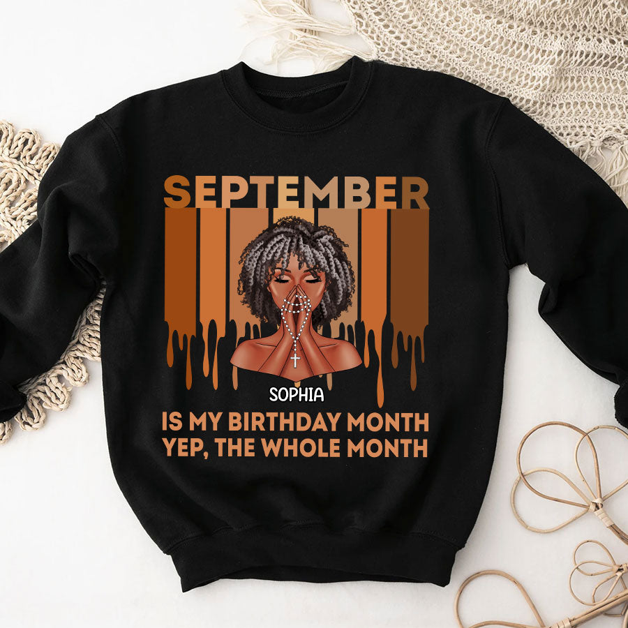 September Birthday Shirt, Custom Birthday Shirt, Queens Are Born In September Birthday Shirts For Woman