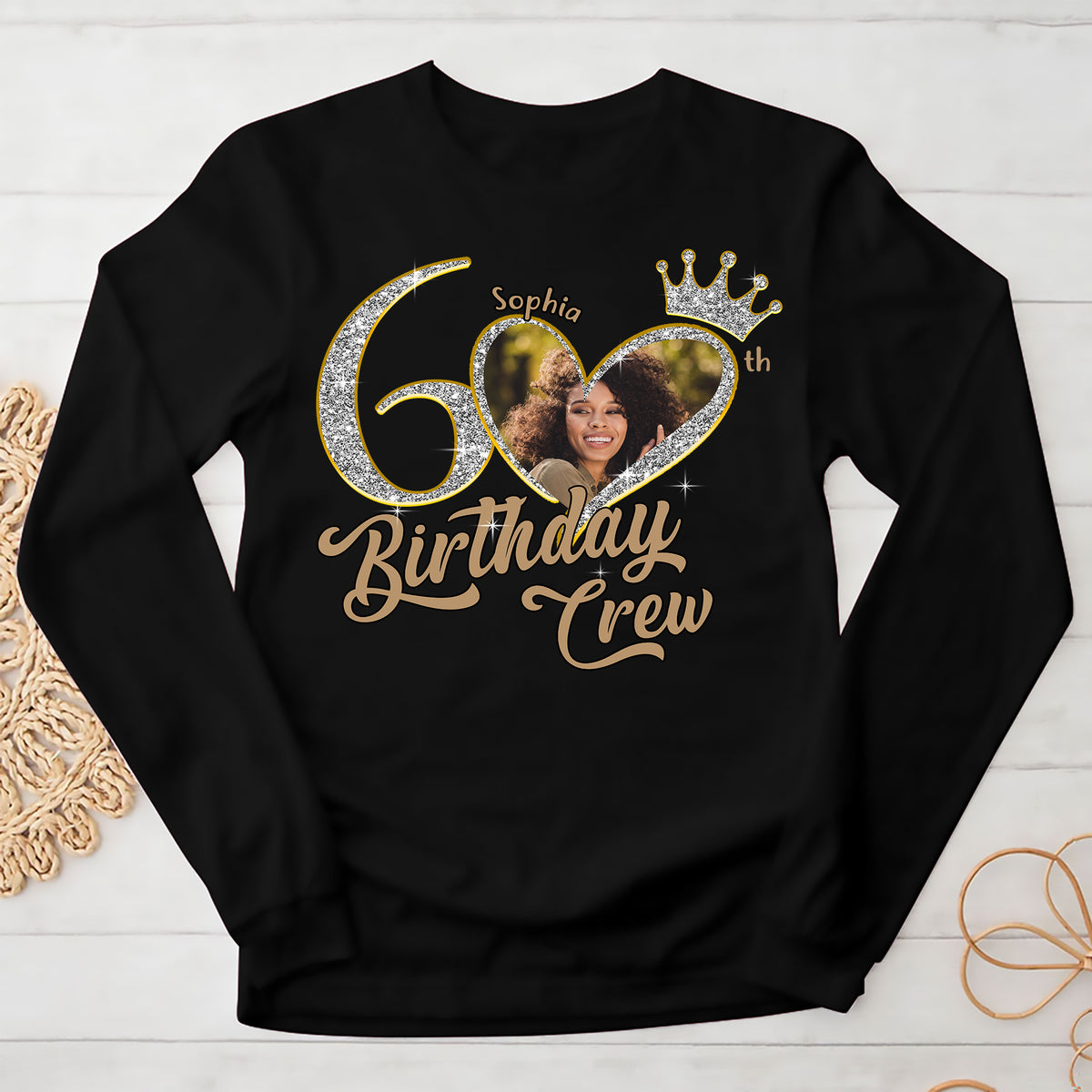 60th Birthday Shirts, Custom Birthday Shirts, Turning 60 Shirt, Gifts For Women Turning 60, 60 And Fabulous Shirt, 1965 Shirt, 60th Birthday Shirts For Her-YPT-ALK
