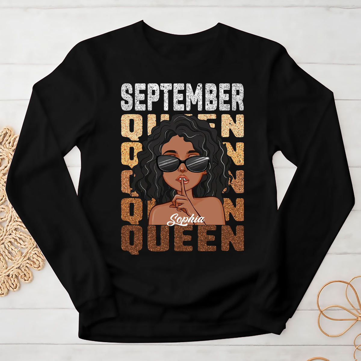 September Birthday Shirt, Custom Birthday Shirt, Queens are Born In September, September Birthday Shirts For Woman, September Birthday Gifts-YPT-ALK