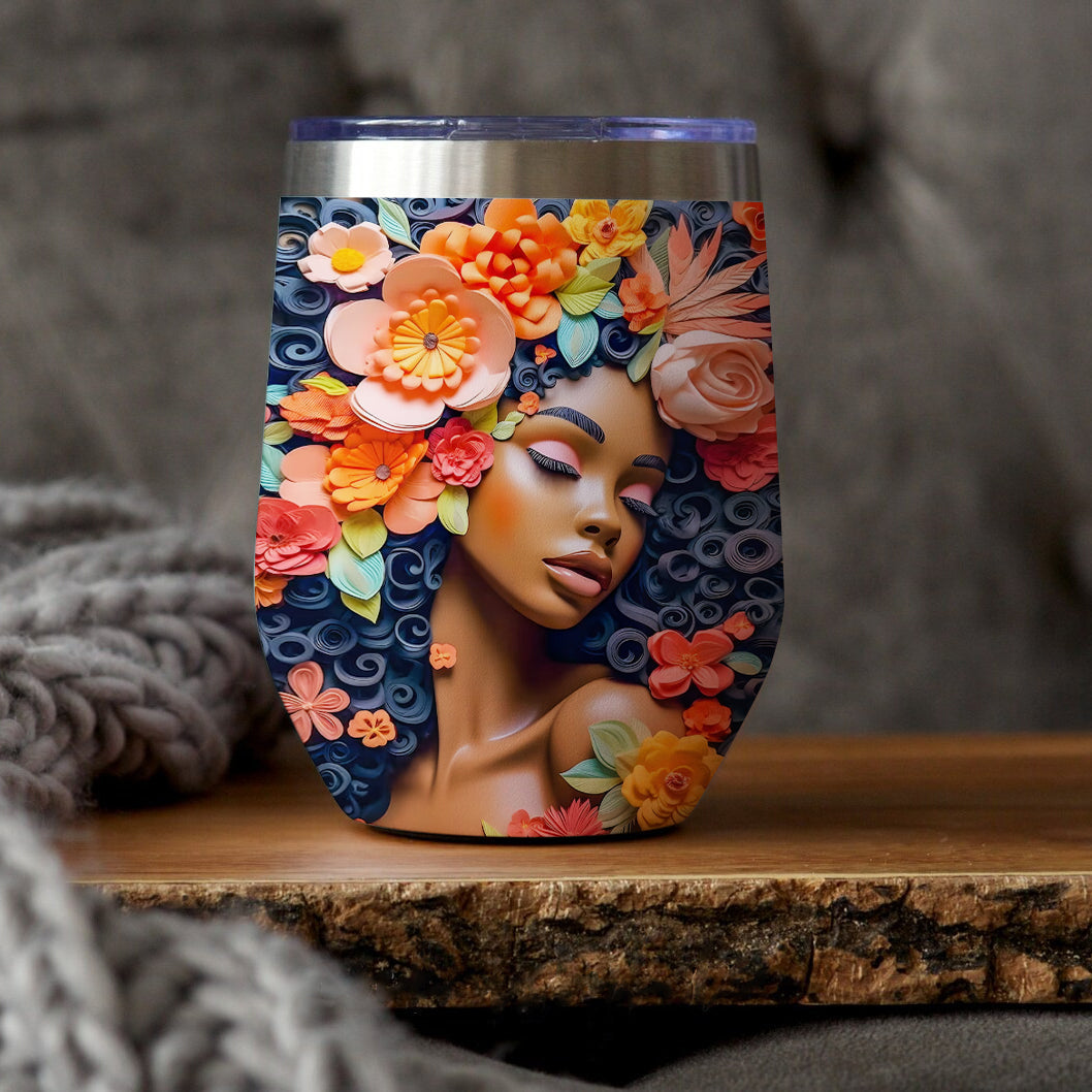 Personalized Wine Tumbler - Birthday Gift For Girls