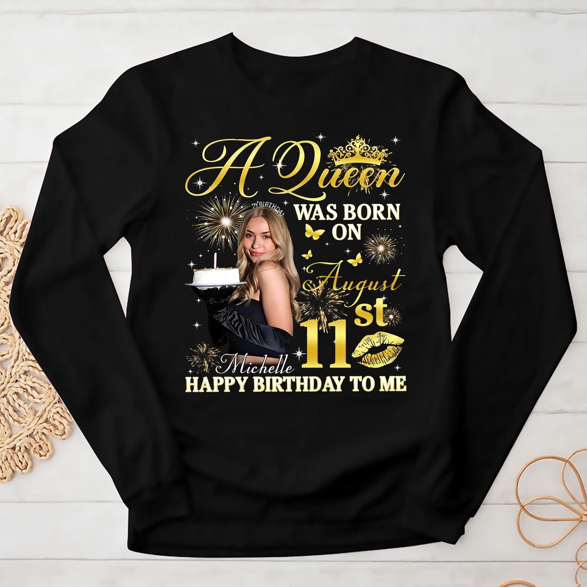August Birthday Shirt, Custom Birthday Shirt, Queens Born In August, August Birthday Shirts For Woman, August Birthday Gifts, August Is My Birthday Month, Yep The Whole Month-YPT-ALK