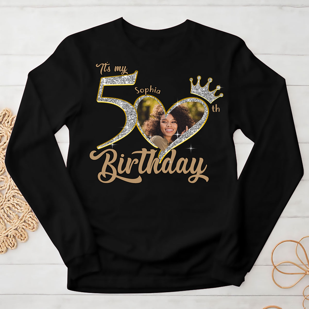 50th Birthday Shirts, Custom Birthday Shirts, Turning 50 Shirt, Gifts For Women Turning 50, 50 And Fabulous Shirt, 50th Birthday Shirts For Her - YPT-ALK
