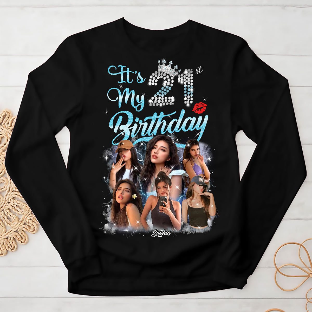 21st Birthday Shirts, Custom Birthday Shirts, Turning 21 Shirt, Gifts For Women Turning 21, 21 And Fabulous Shirt, 2003 Shirt, 21st Birthday Shirts For Her-YPT-ALK