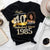 Custom Face Photo 40's Birthday Shirt, Fabulous Since 1985 40th Birthday Unique T Shirt For Woman, Custom Birthday Shirt, Her Gifts For 40 Years Old , Turning 40 Birthday Cotton Shirt-YPT-ALK