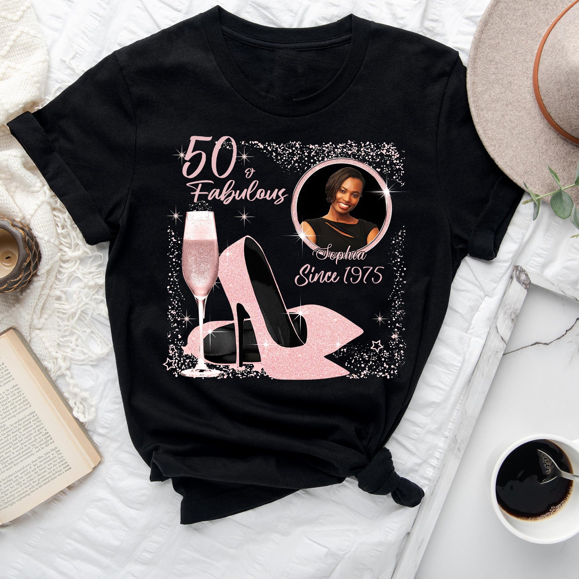 50th Birthday Shirts, Custom Birthday Shirts, Turning 50 Shirt, Gifts for Women Turning 50, 50 and Fabulous Shirt, 50th Birthday Shirts For Her-YPT-ALK